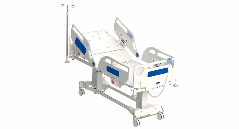 Stanchion Fully Motorised five section ICU Bed