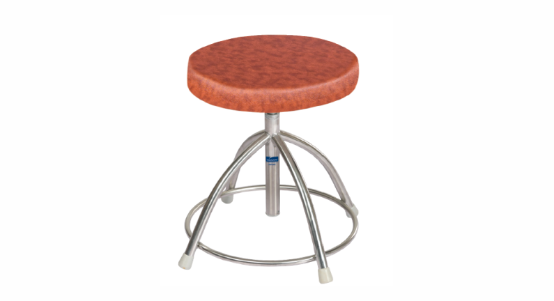1605A FOUR LEGS REVOLVING STOOL WITH CUSHION