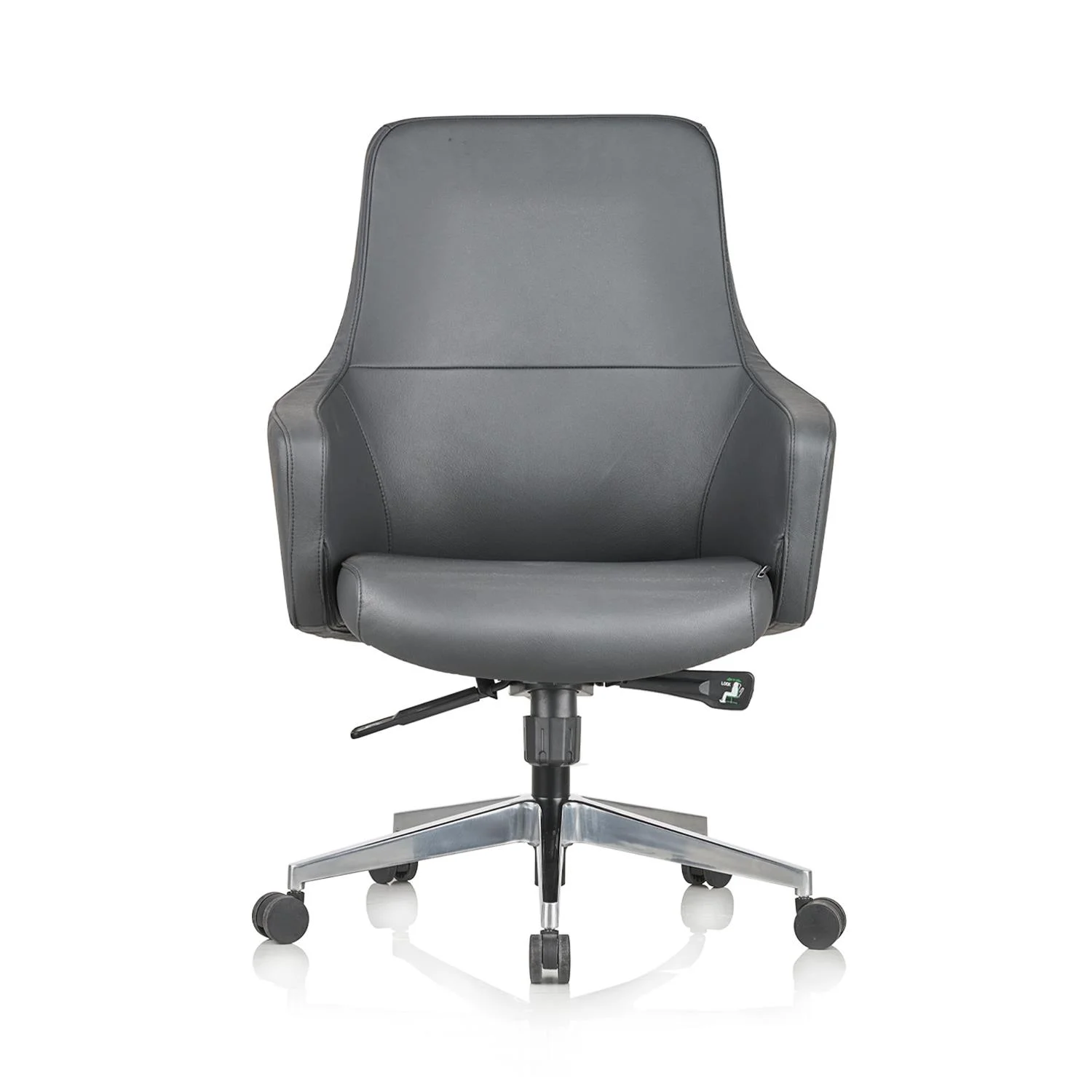 Indigo Medium Back Leather Chair