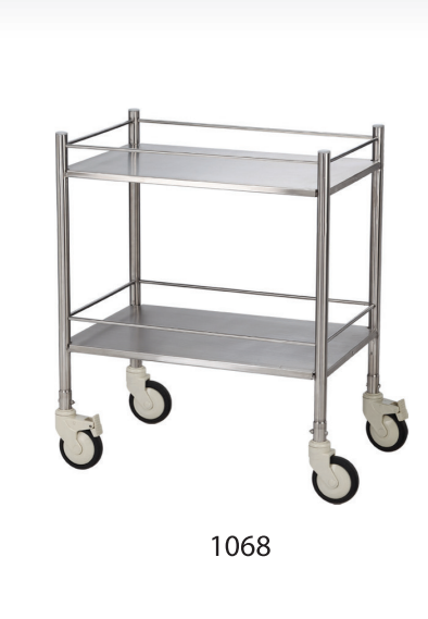 1068 FULLY SS DRESSING TROLLEY 