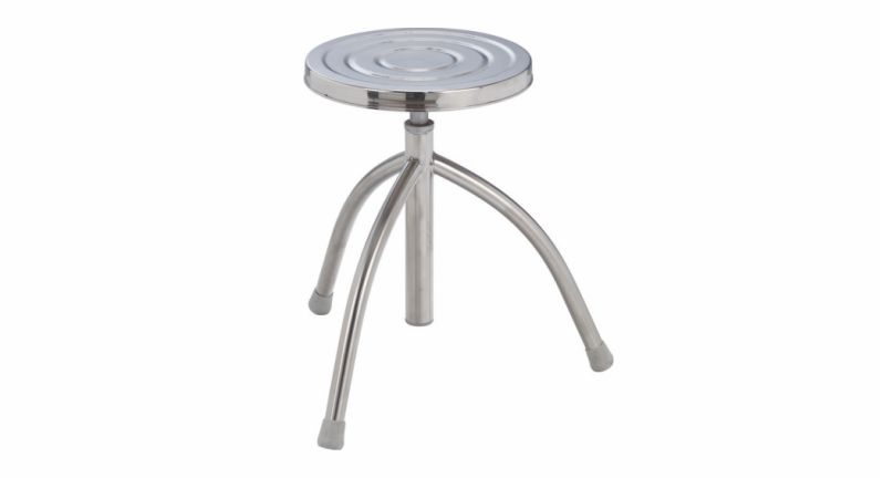 1601 THREE LEG REVOLVING STOOL WITH SS TOP