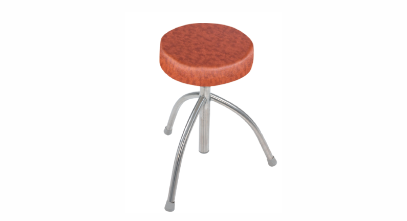 1601A THREE LEG REVOLVING STOOL WITH CUSHION